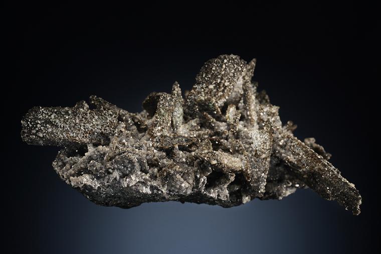 SMITHSONITE on TENNANTITE after CHALCOCITE (repaired)